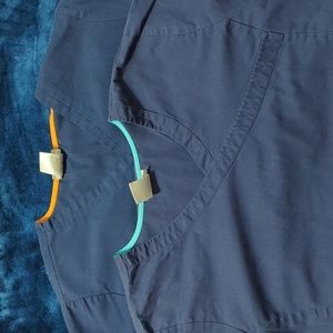 2 ScrubStar navy tops size xl